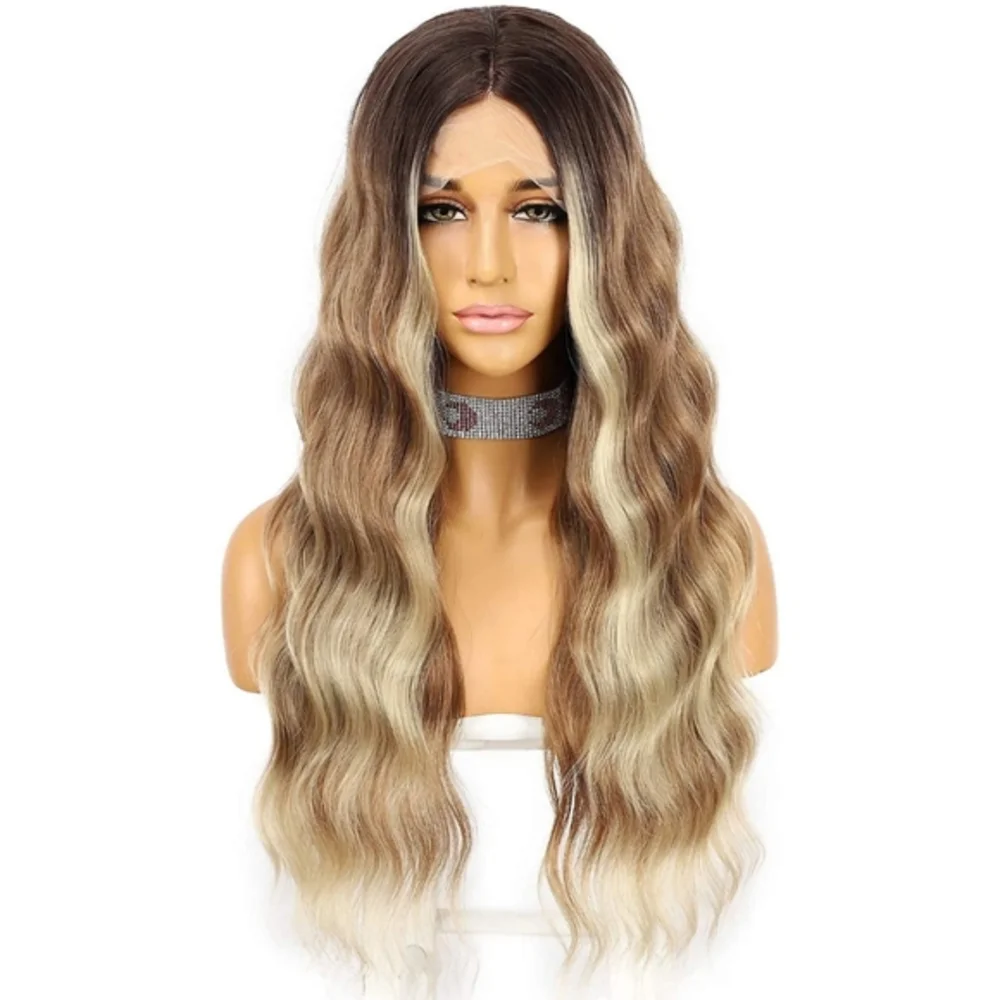 Blooming Hair Dark Brown Highlight Synthetic Wig